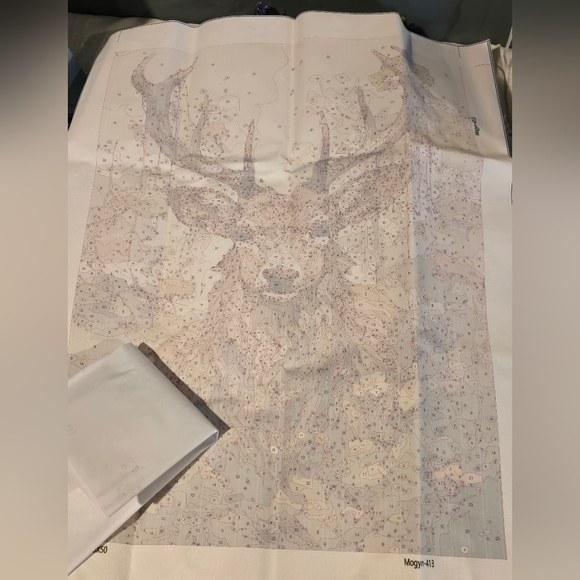 Rebotipy Deer Paint by Numbers Deer in The Forest DIY Paint by Numbers Kit Art - Picture 12 of 12